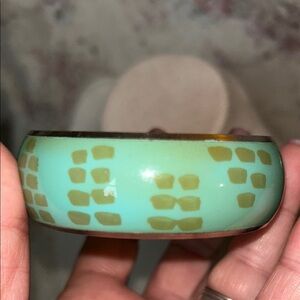 Vintage Chic Green Geometric Bracelet